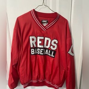 Vintage Rare Cincinnati Reds Pullover/Windbreaker size XL